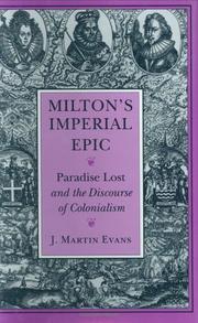 Cover of: Milton's imperial epic: Paradise lost and the discourse of colonialism