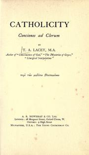 Cover of: Catholicity: conciones ad clerum