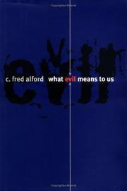 Cover of: What evil means to us by C. Fred Alford