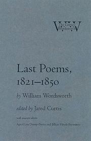 Last poems, 1821-1850