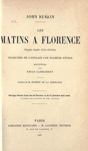 Cover of: Les matins ©Ła Florence by John Ruskin