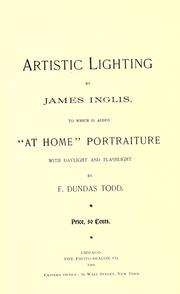 Cover of: Artistic lighting by Inglis, James