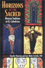 Cover of: Horizons of the Sacred |