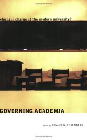 Cover of: Governing Academia