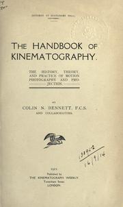 Cover of: The handbook of kinematography
