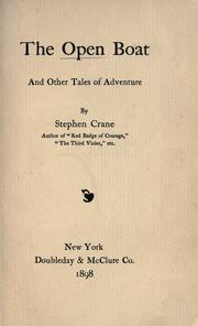 Cover of: The open boat, and other tales of adventure