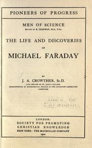 Cover of: The life and discoveries of Michael Faraday by Crowther, James Arnold