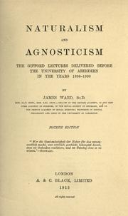 Naturalism and agnosticism by Ward, James