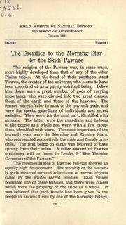 Cover of: The sacrifice to the morning star by the Skidi Pawnee