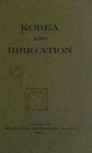 Cover of: Korea and irrigation