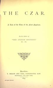 Cover of: The czar by Deborah Alcock