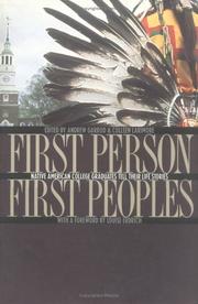 Cover of: First Person, First Peoples by 