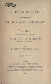 Cover of: A guide to the principal gold and silver coins of the ancients, from circ. by British Museum