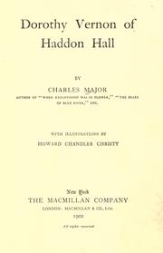 Cover of: Dorothy Vernon of Haddon Hall