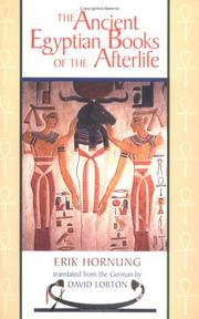 Cover of: The ancient Egyptian books of the afterlife by Erik Hornung