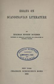 Essays on Scandinavian literature by Hjalmar Hjorth Boyesen