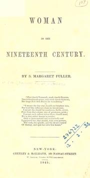 Cover of: Woman in the nineteenth century