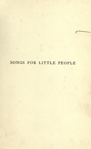 Cover of: Songs for little people