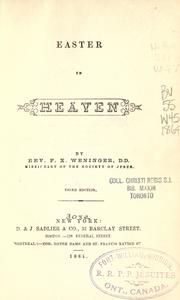 Cover of: Easter in heaven. by F. X. Weninger