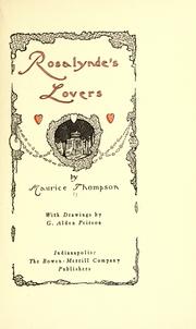 Cover of: Rosalynde's lovers