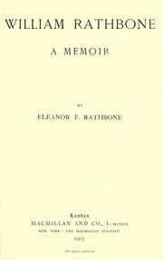 William Rathbone by Eleanor Florence Rathbone