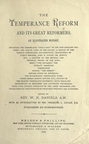 Cover of: The temperance reform and its great reformers: an illustrated history