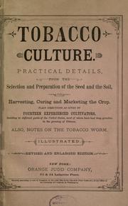 Cover of: Tobacco culture. by 