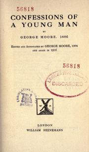 Cover of: Confessions of a young man by George Moore