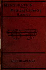 Cover of: Metrical geometry. by George Bruce Halsted