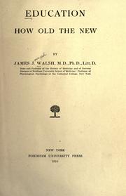 Cover of: Education by James Joseph Walsh
