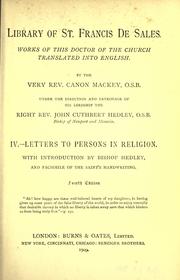 Cover of: Letters to persons in religion