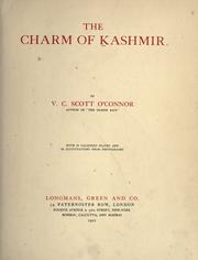 Cover of: The charm of Kashmir. by V. C. Scott O'Connor