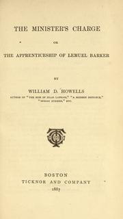 Cover of: The minister's charge, or, The apprenticeship of Lemuel Barker