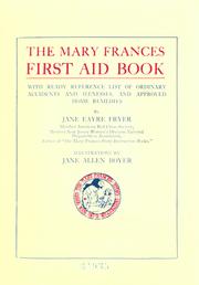 Cover of: The Mary Frances first aid book