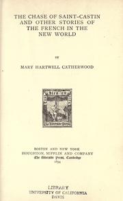 The chase of Saint-Castin by Mary Hartwell Catherwood