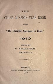 Cover of: The China mission year book. by Christian Literature Society for China