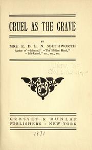 Cover of: Cruel as the grave