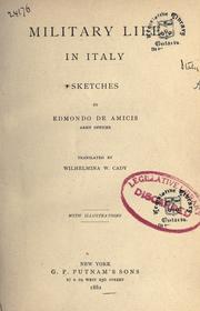 Cover of: Military life in Italy: sketches
