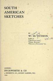 Cover of: South American sketches