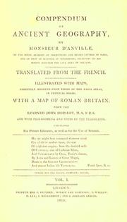 Cover of: Compendium of ancient geography