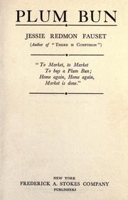 Cover of: Plum bun by Jessie Redmon Fauset
