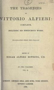 Plays by Vittorio Alfieri
