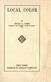 Cover of: Local color. by Irvin S. Cobb