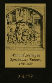 Cover of: War and society in Renaissance Europe, 1450-1620 by J. R. Hale