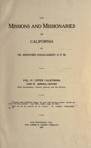 Cover of: The  missions and missionaries of California