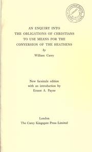 Cover of: An enquiry into the obligations of Christians