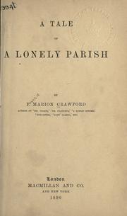 Cover of: A tale of a lonely parish. by Francis Marion Crawford