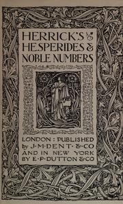 Cover of: Herrick's Hesperides & Noble numbers