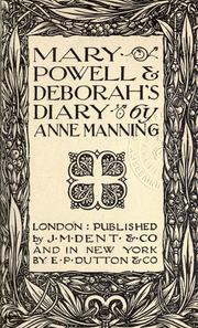 Cover of: Mary Powell & Deborah's diary.: [Introd. by Katherine Tynan]