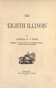 Cover of: The "Eighth Illinois" by W. T. Goode